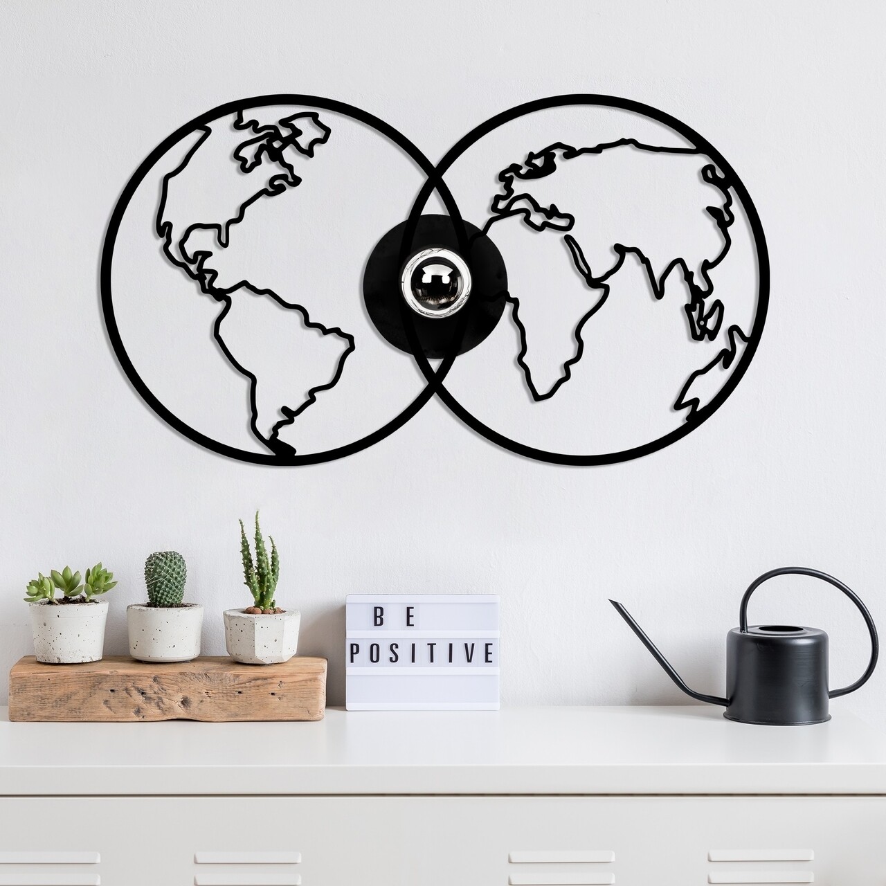 Lampa de perete, Shadow, 591 - A, E27, 100 W, metal/MDF, negru - imagine 7